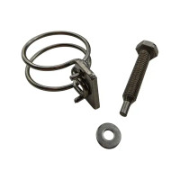 Хомуты для шланга двойные BOUTTE 19 мм, 2 шт.