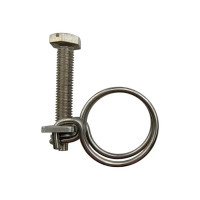 Хомуты двойные для шланга BOUTTE 25 мм, 2 шт.