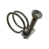 Хомуты двойные для шланга BOUTTE 25 мм, 2 шт.