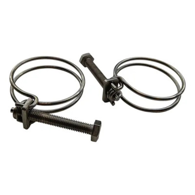 Хомуты для шланга двойные BOUTTE 50 мм, 2 шт.