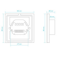 Контроллер встраиваемый RGB 12-24 В 144 Вт IP33