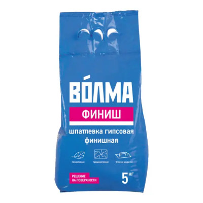 Шпаклёвка гипсовая финишная Волма Финиш 5 кг