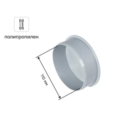 Заглушка Ø 110 мм полипропилен