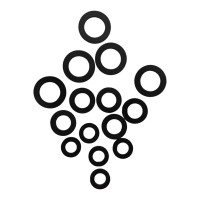 Набор прокладок 12/19/25 мм Boutte, 15 шт.