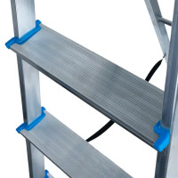 Стремянка алюминиевая Ladderbel STR-AL-5 5 ступеней, максимальная нагрузка 150 кг