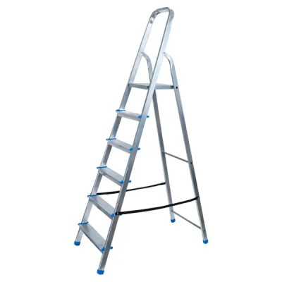Стремянка алюминиевая Ladderbel STR-AL-6 6 ступеней, максимальная нагрузка 150 кг