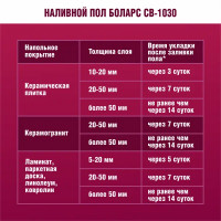 Наливной пол Боларс CB-1030 25 кг