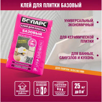 Клей для плитки Боларс Базовый, 25 кг