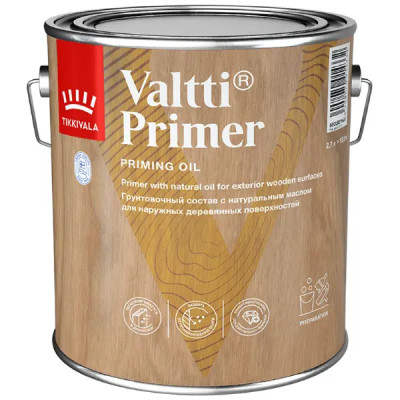 Грунтовка по дереву антисептическая Tikkurila Valtti Primer бесцветная 2.7 л