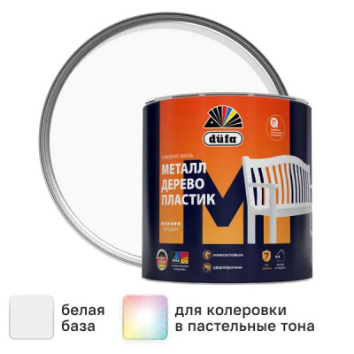 Эмаль Dufa Hochglanzlack глянцевая цвет белый 0.75 л