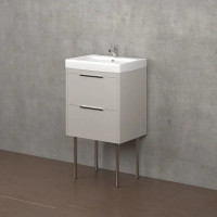 Ножка круглая 400х30 мм цвет хром