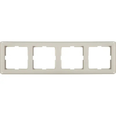 Рамка для розеток и выключателей Systeme Electric W59 4 поста, цвет белый