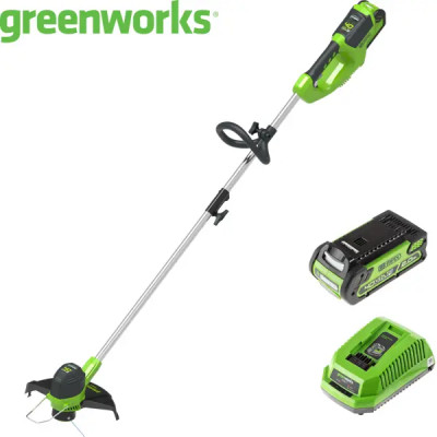 Триммер аккумуляторный Greenworks G40LTK2 40 В, АКБ и ЗУ входит в комплект