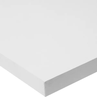 Деталь мебельная ЛДСП 800x150x16 мм кромка со всех сторон цвет белый премиум