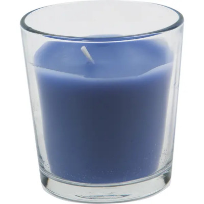Свеча ароматизированная в стакане Лаванда фиолетовая 8.5 см