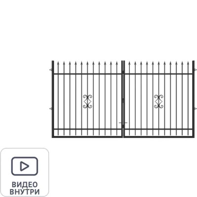 Ворота Октавия 3.6х1.9 м с регулируемыми петлями