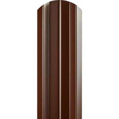 Штакетник GrandLine М-образный фигурный 1.8м коричневый