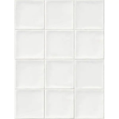 Стеновая панель ПВХ Плитка белая 2700x375x8 мм 1.013 м²