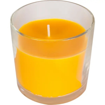 Свеча ароматизированная в стакане Персик персиковая 8.5 см