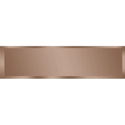 Зеркальная плитка Omega Glass NNLM41 прямоугольная 40x10 см глянцевая цвет бронза 1 шт.