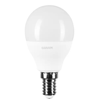 Лампа светодиодная Osram Шар E14 6.5 Вт 550 Лм свет тёплый белый