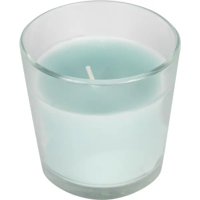 Свеча ароматизированная в стакане Антитабак голубая 8.5 см