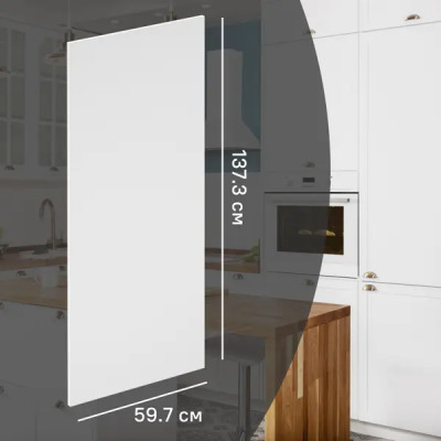 Фасад для кухонного шкафа Ньюпорт 59.7x137.3 см Delinia ID МДФ цвет белый