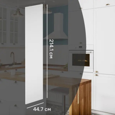 Фасад для кухонного шкафа Ньюпорт 44.7x214.1 см Delinia ID МДФ цвет белый
