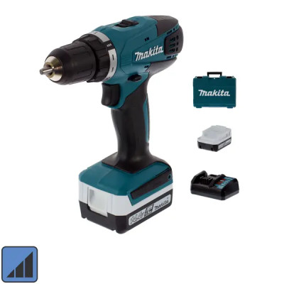 Дрель-шуруповерт аккумуляторная Makita DF347DWE, 14.4 В Li-ion 2x1.5 Ач