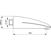 Излив для ванны Ideal Standard A2924AA