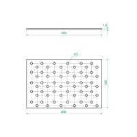 Пластина соединительная PS 200x100x1.8