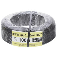 Кабель Партнер-Электро ВВГпнг(A) 2x1.5 мм 100 м ГОСТ цвет черный