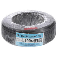 Кабель Партнер-Электро ВВГпнг(A) 3х2.5 100 м ГОСТ