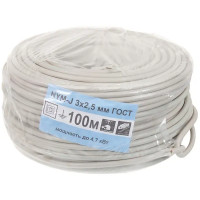 Кабель Ореол NYM 3x2.5 мм 100 м ГОСТ цвет серый