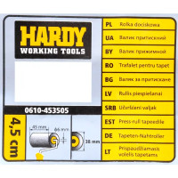 Валик прижимной для обоев Hardy 0610-453505 45 мм