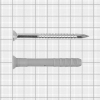 Дюбель-гвоздь потайной Fischer 8х60 мм, нейлон, 50 шт.