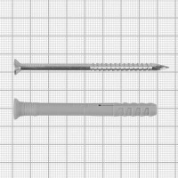 Дюбель-гвоздь потайной Fischer 8х80 мм, нейлон, 50 шт.