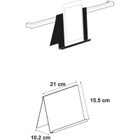 Подставка для планшета/телефона Delinia ID 21x15.5x10.2 см сталь цвет чёрный