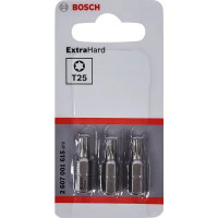 Бита Bosch Extra Hard 2607001615 T25x25 мм, 3 шт.