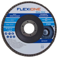Круг лепестковый конический Flexione 10000498 Р40, 125x22 мм