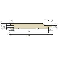 Евровагонка Норма 12.5x96x3000 мм хвоя. 10 шт.