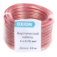 Аудио-кабель Oxion Hi-Fi 2х0.75 мм 10 м медь