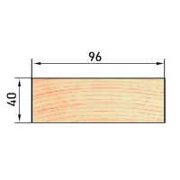 Доска строганая 40x96x3000 мм хвоя сорт Оптима