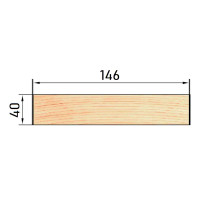 Доска строганая 40x146x3000 мм хвоя сорт Оптима