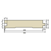 Доска пола хвоя 28x146x4000 мм сорт Оптима 3 шт. 1.75 м²