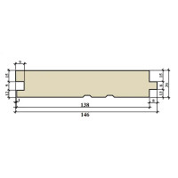 Доска пола хвоя 36x146x4000 мм сорт Оптима 3 шт. 1.75 м²