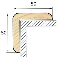 Уголок равнобокий 50x50 сращенный б/с L=2.2 м