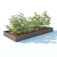 Грядка оцинкованная 2x0.7x0.16 м коричневый