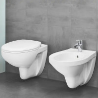 Унитаз подвесной Grohe Bau Ceramic 39351000 безободковый с микролифтом