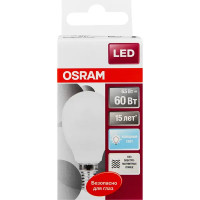 Лампа светодиодная Osram Шар E14 6.5 Вт 550 Лм свет холодный белый